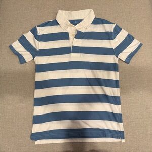 Crewcuts Blue and White Striped Polo Shirt